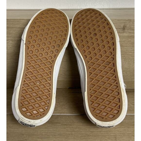 Vans Off The Wall Boys Seldan 500714 White Casual Shoes Sneakers Size 3 Leather - Picture 4 of 5